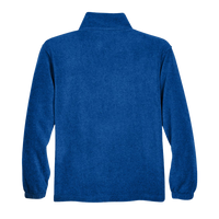 Harriton Men's Fleece Quarter-Zip Pullover, True Royal, Back view