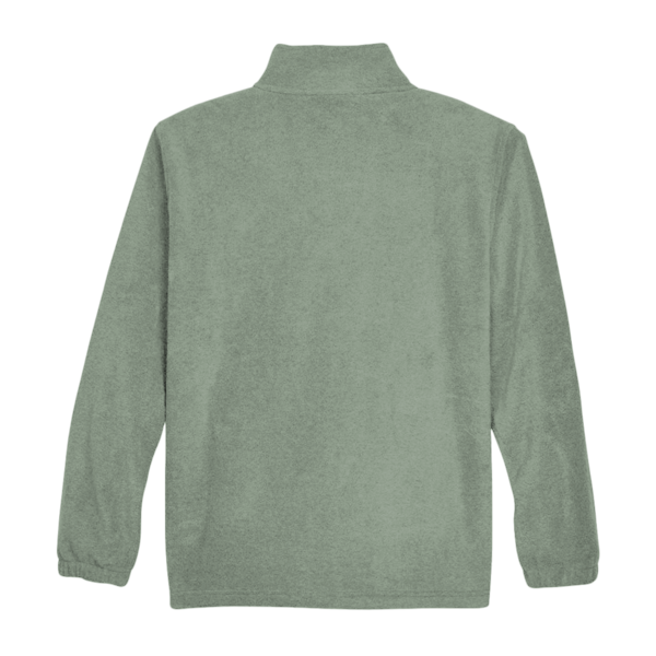 Harriton Men's Full-Zip Fleece, Dill, Back view