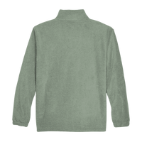 Harriton Men's Full-Zip Fleece, Dill, Back view