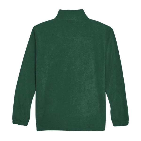 Harriton Men's Full-Zip Fleece, Hunter, Back view