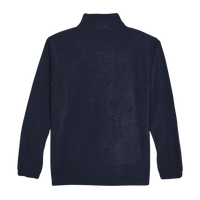 Harriton Men's Full-Zip Fleece, Navy, Back view