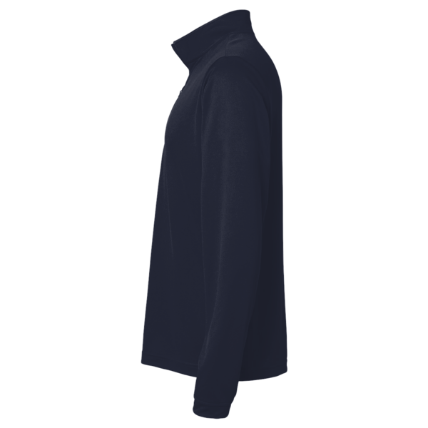 Harriton Men's Full-Zip Fleece, Navy, Left Sleeve view