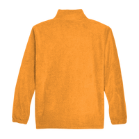 Harriton Men's Full-Zip Fleece, Safety Orange, Back view