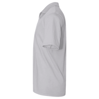Harriton Men's Pique Polo, Grey Heather, Left Sleeve view