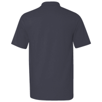 Harriton Men's Pique Polo, Navy, Back view