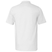 Harriton Men's Pique Polo, White, Back view