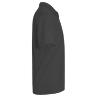 Harriton Men's Polyester Jersey Polo, Black, Right Sleeve view