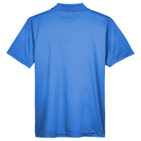 Harriton Men's Polyester Jersey Polo, True Royal, Back view