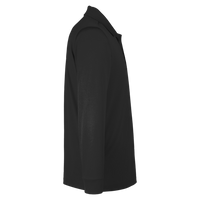 Harriton Men's Tall Advantage Long Sleeve Snag Protection Plus IL Polo, Black, Right Sleeve view