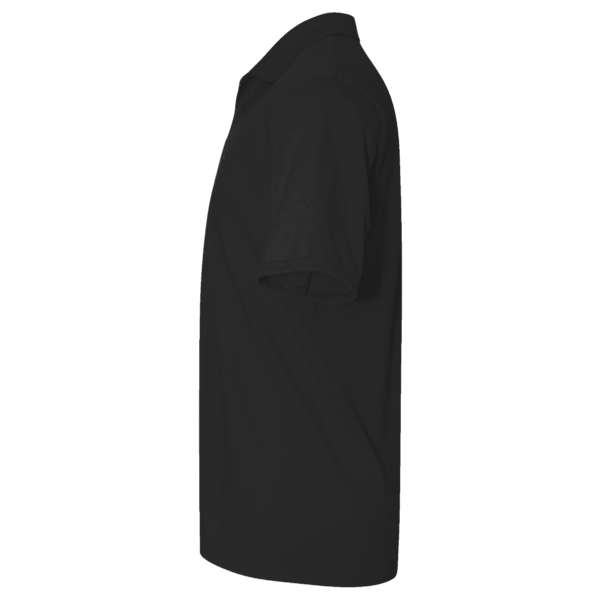 Harriton Men's Tall Advantage Snag Protection Plus IL Polo, Black, Left Sleeve view