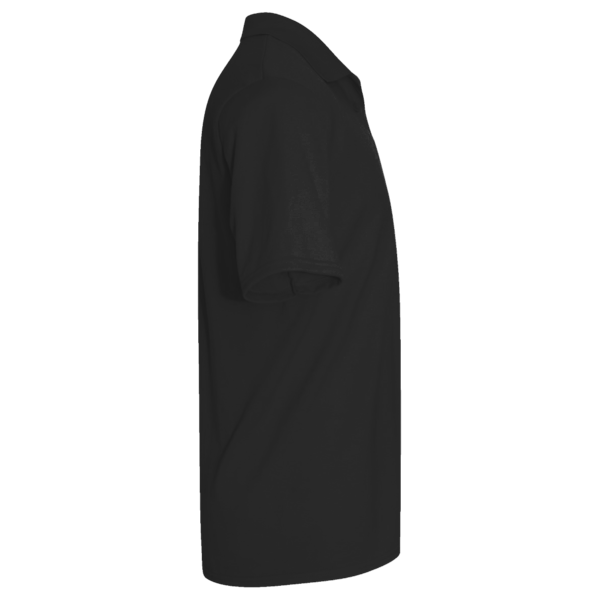 Harriton Men's Tall Advantage Snag Protection Plus IL Polo, Black, Right Sleeve view