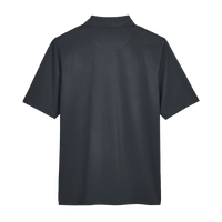 Harriton Men's Tall Advantage Snag Protection Plus IL Polo, Dark Charcoal, Back view