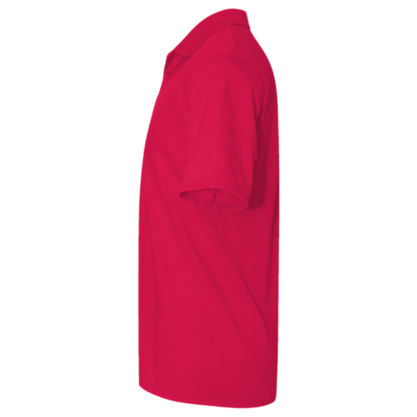 Harriton Men's Tall Advantage Snag Protection Plus IL Polo, Red, Left Sleeve view