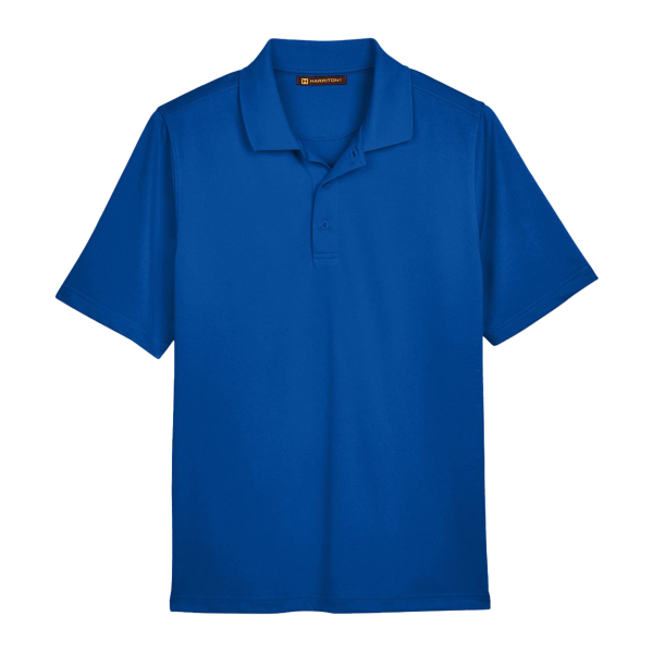 Harriton Men's Tall Advantage Snag Protection Plus IL Polo, True Royal, Front view