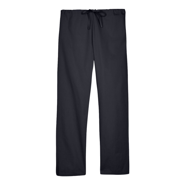 Harriton Unisex Restore Scrub Pants, Black, Front view