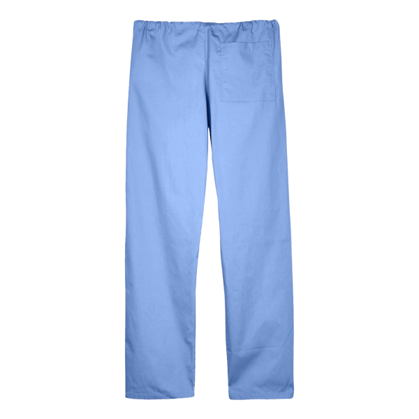 Harriton Unisex Restore Scrub Pants, Ciel Blue, Back view