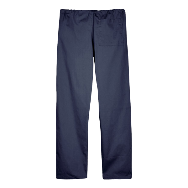 Harriton Unisex Restore Scrub Pants, Dark Navy, Back view