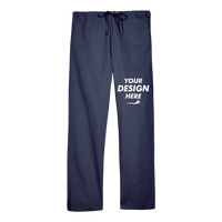 Harriton Unisex Restore Scrub Pants, Dark Navy, Front view, Mockup