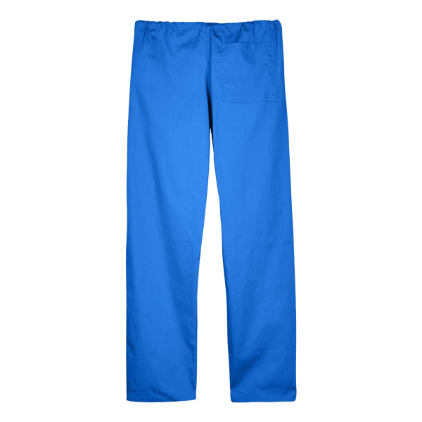 Harriton Unisex Restore Scrub Pants, True Royal, Back view
