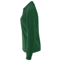Harriton Women's Advantage Long Sleeve Tactical Polo, Dark Green, Left Sleeve view