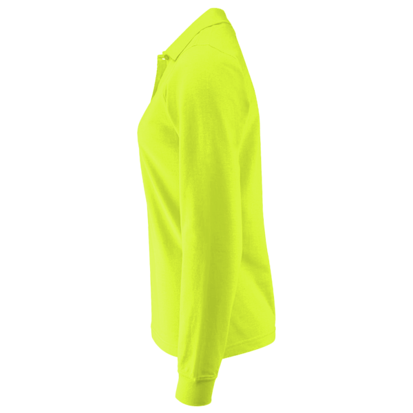 Harriton Women's Advantage Long Sleeve Tactical Polo, Safety Yellow, Left Sleeve view