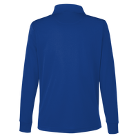 Harriton Women's Advantage Snag Protection Plus IL Long Sleeve Polo, True Royal, Back view