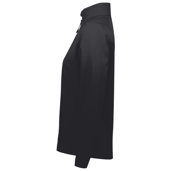 Harriton Women's Advantage Snag Protection Plus Quarter-Zip Pullover, Black, Left Sleeve view