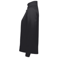 Harriton Women's Advantage Snag Protection Plus Quarter-Zip Pullover, Black, Left Sleeve view