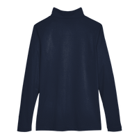 Harriton Women's Advantage Snag Protection Plus Quarter-Zip Pullover, Dark Navy, Back view