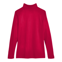 Harriton Women's Advantage Snag Protection Plus Quarter-Zip Pullover, Red, Back view