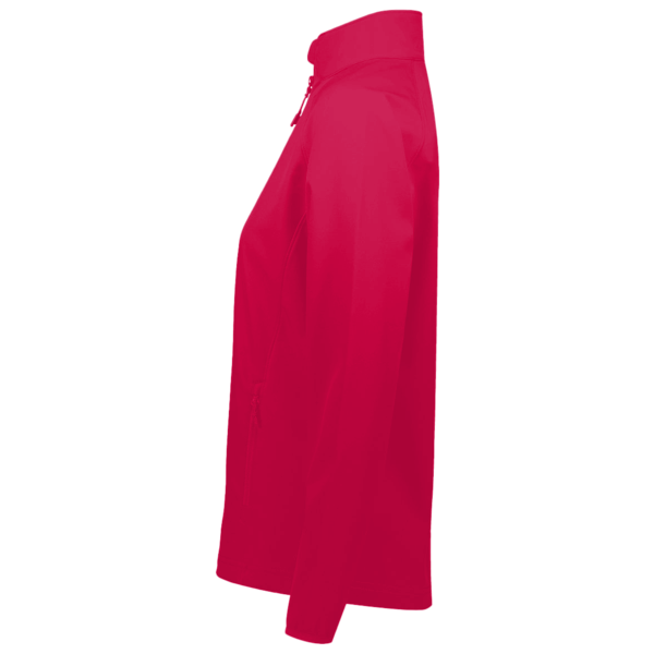 Harriton Women's Advantage Snag Protection Plus Quarter-Zip Pullover, Red, Left Sleeve view