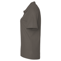 Harriton Women's Cotton Polo, Charcoal, Left Sleeve view
