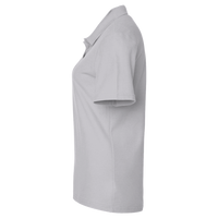 Harriton Women's Cotton Polo, Grey Heather, Left Sleeve view