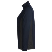 Harriton Women's Flash Snag Protection Plus IL Colorblock Quarter-Zip Pullover, Dark Navy / Dark Charcoal, Left Sleeve view