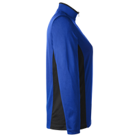 Harriton Women's Flash Snag Protection Plus IL Colorblock Quarter-Zip Pullover, True Royal / Black, Right Sleeve view