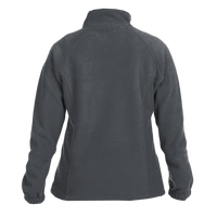 Harriton Women's Full-Zip Fleece, Charcoal, Back view