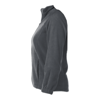 Harriton Women's Full-Zip Fleece, Charcoal, Left Sleeve view