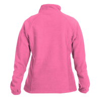Harriton Women's Full-Zip Fleece, Charity Pink, Back view