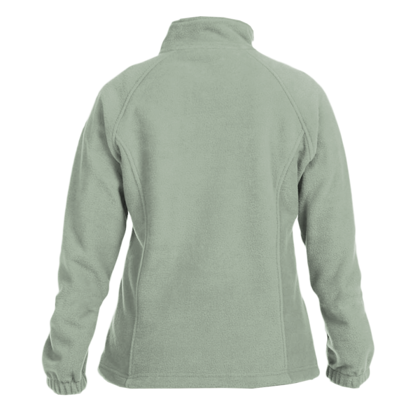 Harriton Women's Full-Zip Fleece, Dill, Back view