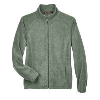 Harriton Women's Full-Zip Fleece, Dill, Front view