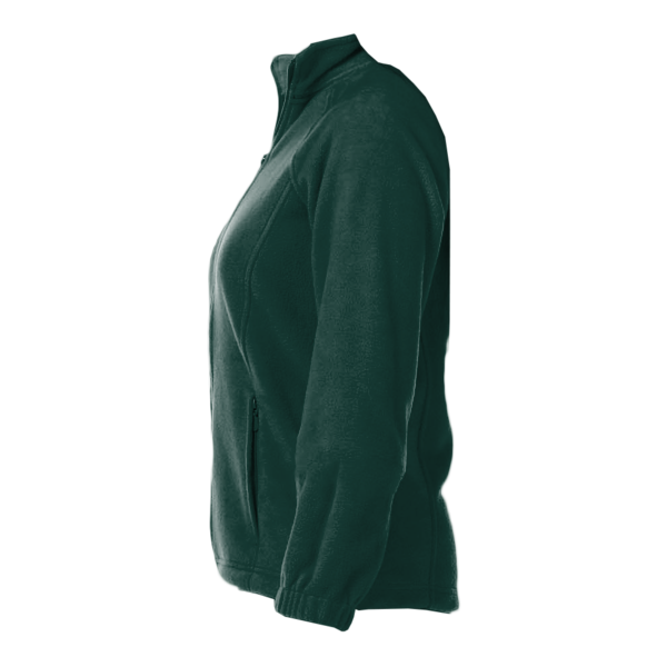 Harriton Women's Full-Zip Fleece, Hunter, Left Sleeve view