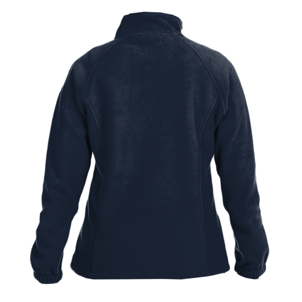 Harriton Women's Full-Zip Fleece, Navy, Back view