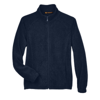 Harriton Women's Full-Zip Fleece, Navy, Front view