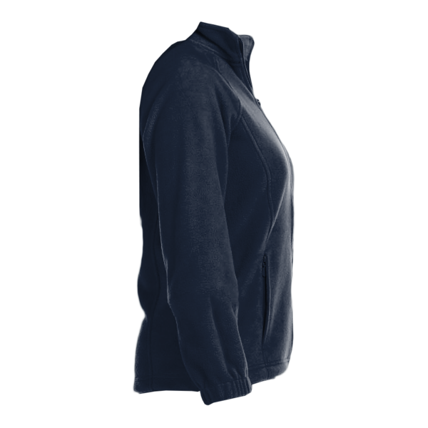 Harriton Women's Full-Zip Fleece, Navy, Right Sleeve view