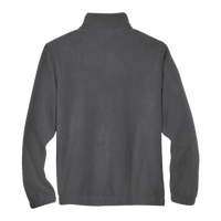 Harriton Youth Full-Zip Fleece, Charcoal, Back view