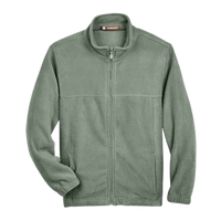 Harriton Youth Full-Zip Fleece, Dill, Front view
