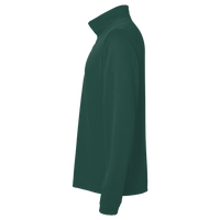 Harriton Youth Full-Zip Fleece, Hunter, Left Sleeve view