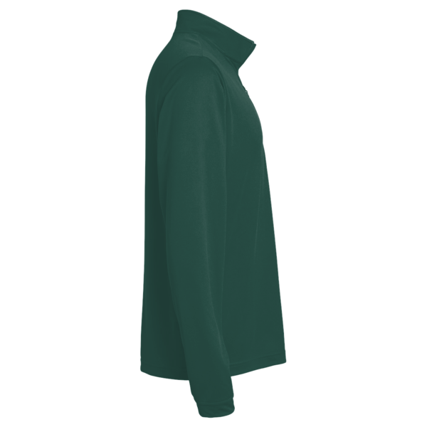 Harriton Youth Full-Zip Fleece, Hunter, Right Sleeve view