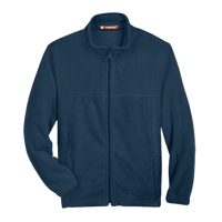 Harriton Youth Full-Zip Fleece, Navy, Front view