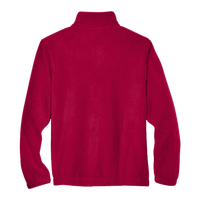 Harriton Youth Full-Zip Fleece, Red, Back view